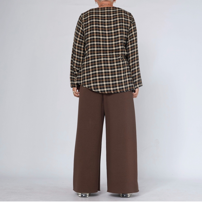 CALÇA DE MOLETOM EM MISTURA DE ALGODÃO